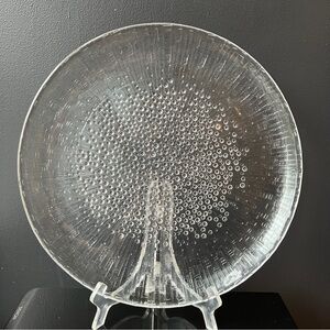Iittala Ultima Thule 13” Platter Large Plate Finnish Glass MCM Design Scandi